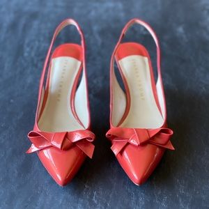 Ivanka Trump Coral Bow Heels
